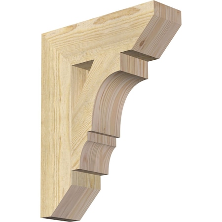 Ekena Millwork Balboa Slat Rough Sawn Bracket, Douglas Fir, 4"W x 14"D x 18"H BKT04X14X18BOA06RDF